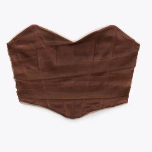Zara Tulle Corset Top